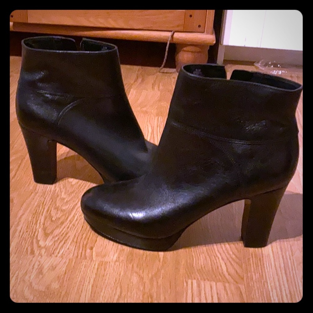 Black ankle boots